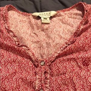 BUNDLE&SAVE! Red button up blouse